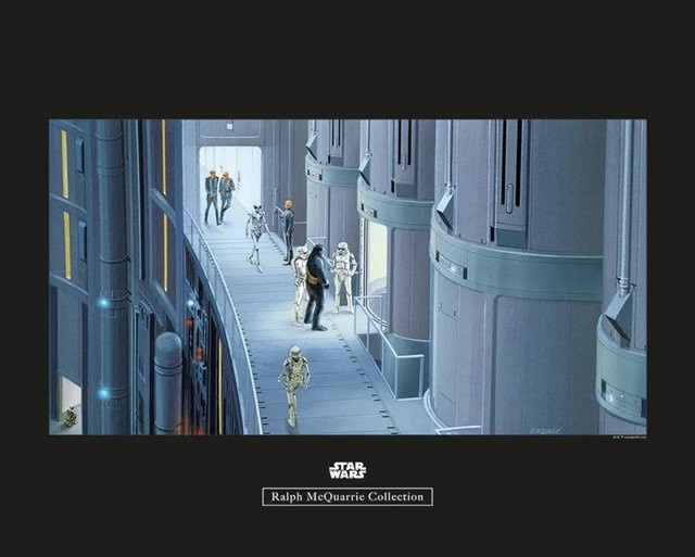 Komar Star Wars Elevator Wandbild aus Qualitätsvlies, Multicolor, Breite: 50 cm, Höhe: 40 cm - Bild 1