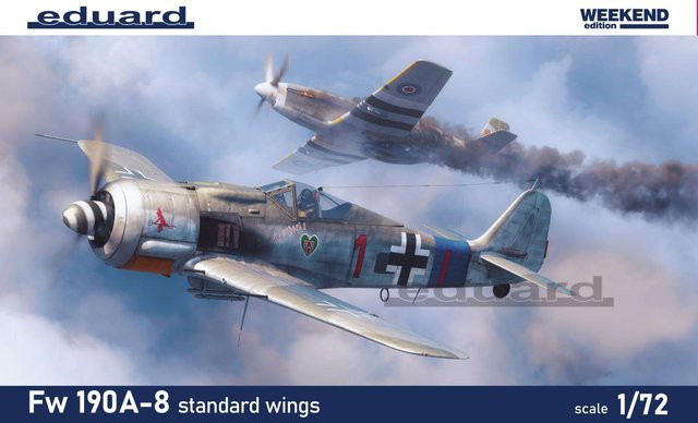 Eduard Focke Wulf Fw 190 A-8 - Standard wings, Modellbau, 1:72 - Bild 1