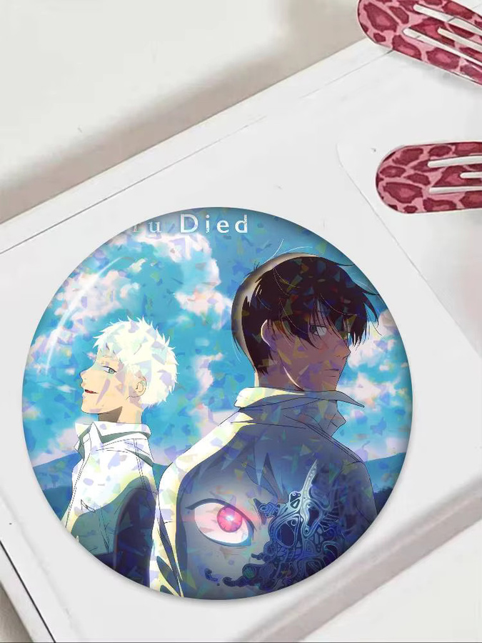 Kayou Anime The Summer Hikaru Died Runde Anstecknadel aus Metall in Multicolour - Bild 4