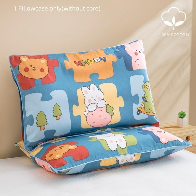 JMG Clothing Baumwollsatin Kissenbezug mit Reißverschluss, Blau, B/H: 40 x 60 cm - Bild 1