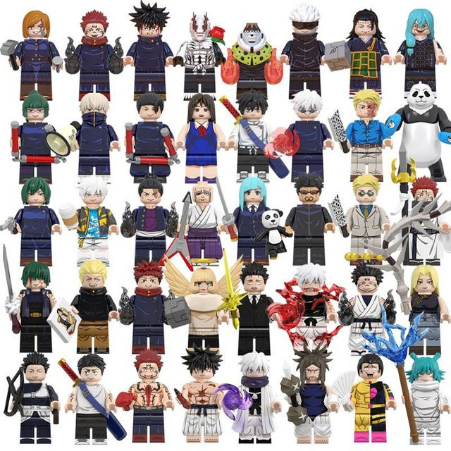 Bandai Jujutsu Kaisen Minifiguren Gojo Satoru Sukuna Inumaki Toge, 48-teiliges Set - Bild 1