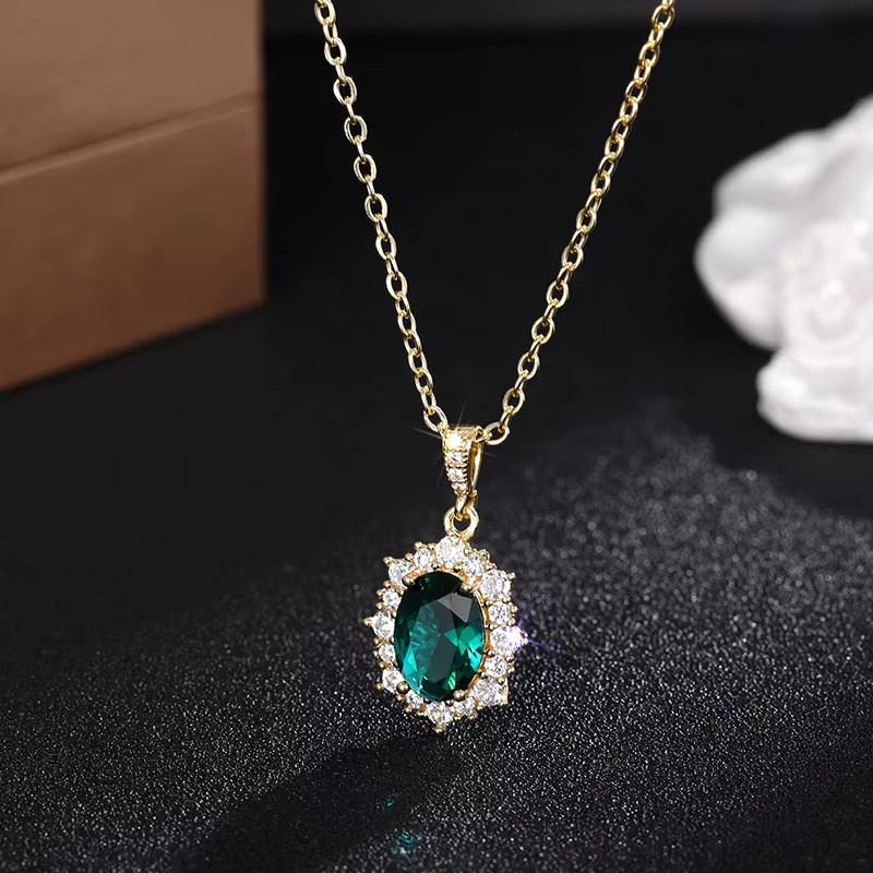 Huitan Halskette, Gold, Zirkonia, Damen - Bild 2