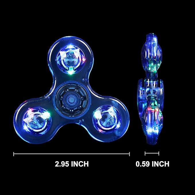 Yiran toy LED-Licht Fidget Spinner Finger-Spielzeug rosa - Bild 2