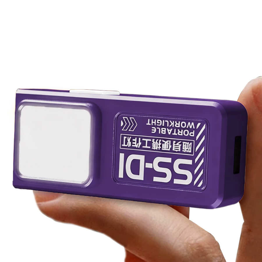 APWIKOGER Tragbare Arbeitsleuchte USB-C Wiederaufladbar, Mini-Taschenlampe für Camping und Notfälle, Schwarz - Bild 2