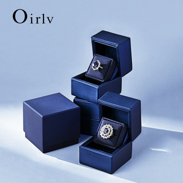 Oirlv Ring Box, Blau Leder, Damen - Bild 1