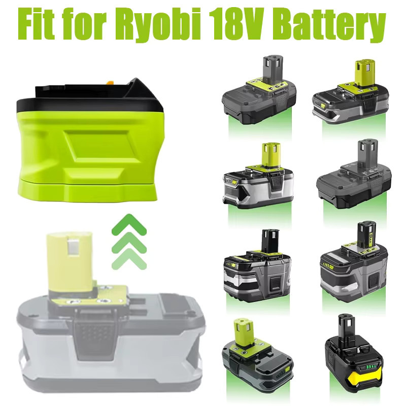 Adapter-Konverter für Ryobi 18V Li-Ionen-Akkus kompatibel mit Makita und Milwaukee 18V Elektrowerkzeugen - Bild 2
