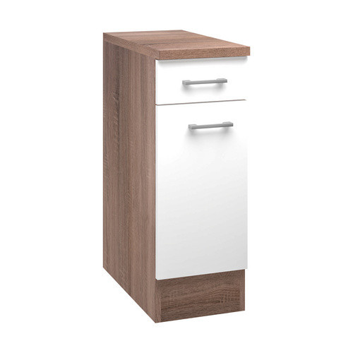 Flex-Well Küchenunterschrank Samoa in Weiß und Sonoma Eiche, B/H/T: 30 x 85 x 60 cm - Bild 2