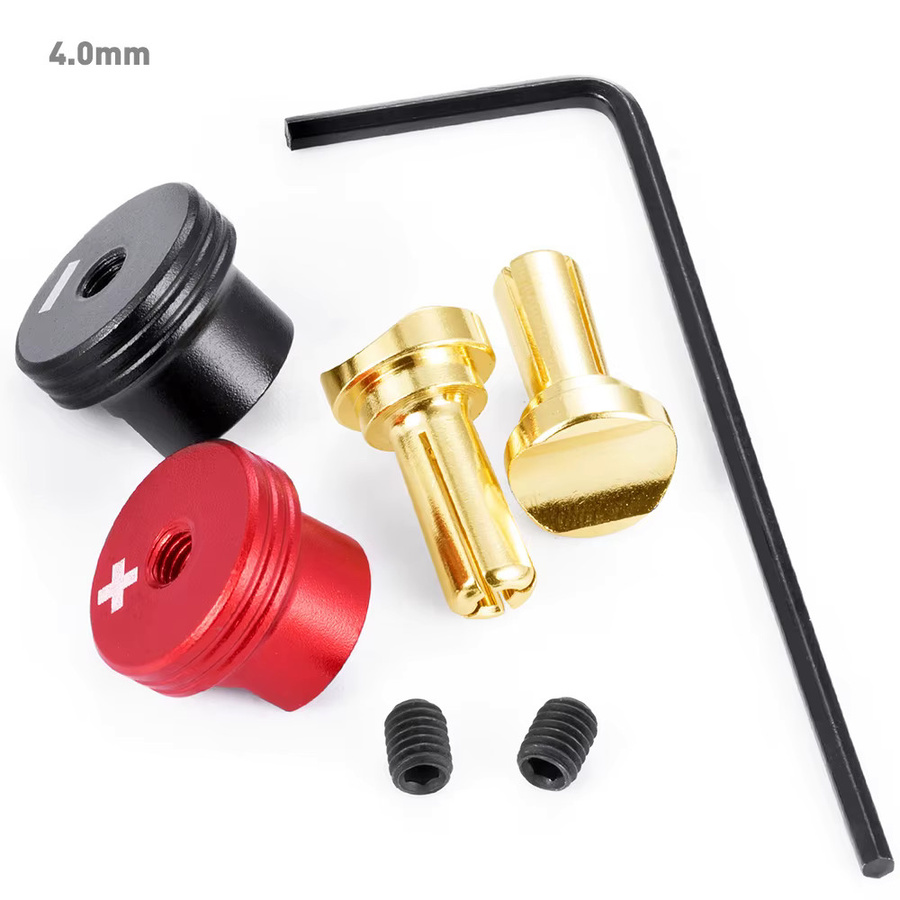 AXSPEED Messing Bullet Bananenstecker mit Metallkühlkörper für RC Auto Lip Batterieanschluss in Multicolor - Bild 2