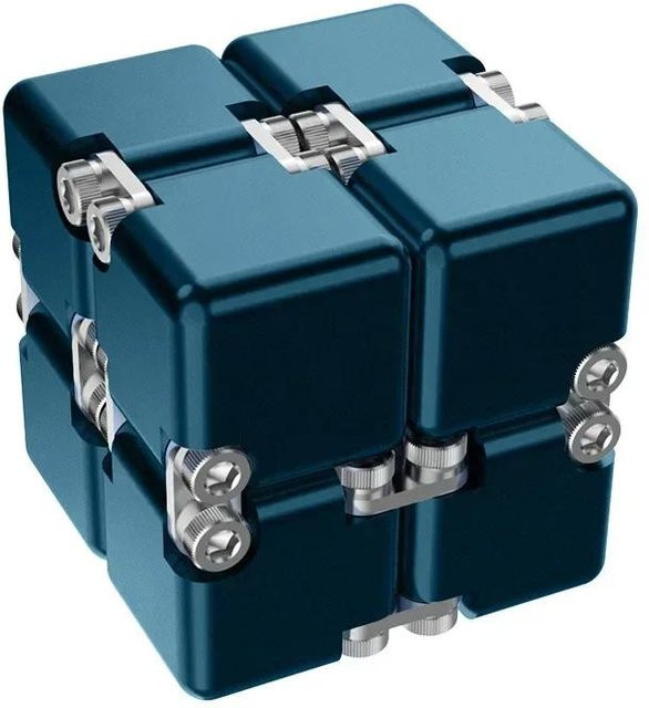 Toys-Glory Fourall Metall DIY Unendlicher Würfel, blau - Bild 1