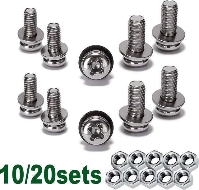Edelstahl Schrauben- und Muttersatz aus SS304 in Silber, metrisches M2-M6 Hardware-Set für Heimwerker und Reparaturen - Bild 1