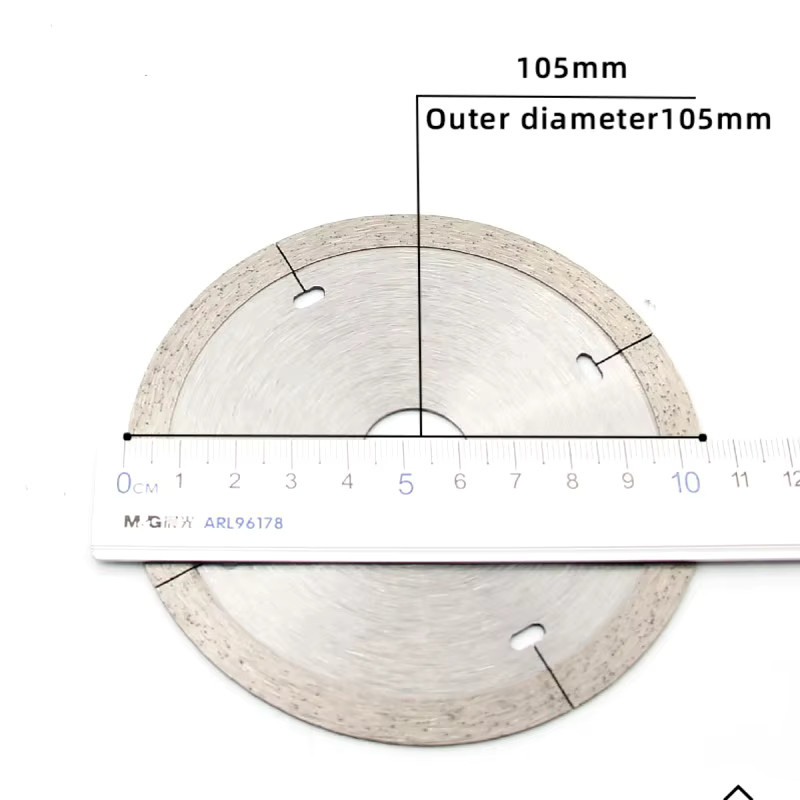 GhPcd Diamantsägeblatt Trennscheibe für Metall und Steinfliesen zum Trocken- und Nassschneiden für Winkelschleifer in 4 Zoll und 5 Zoll - Bild 2