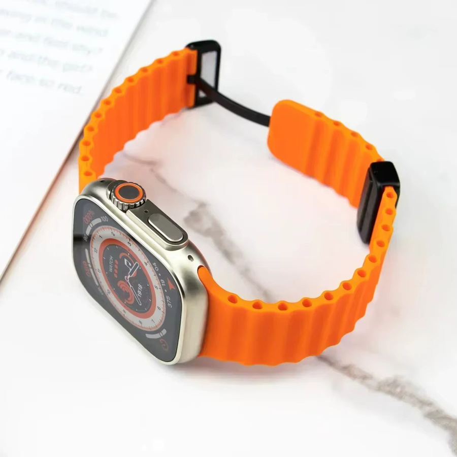 RWBANDS Uhrenarmband Silikon, Magnetarmband, Schwarz, Unisex - Bild 4