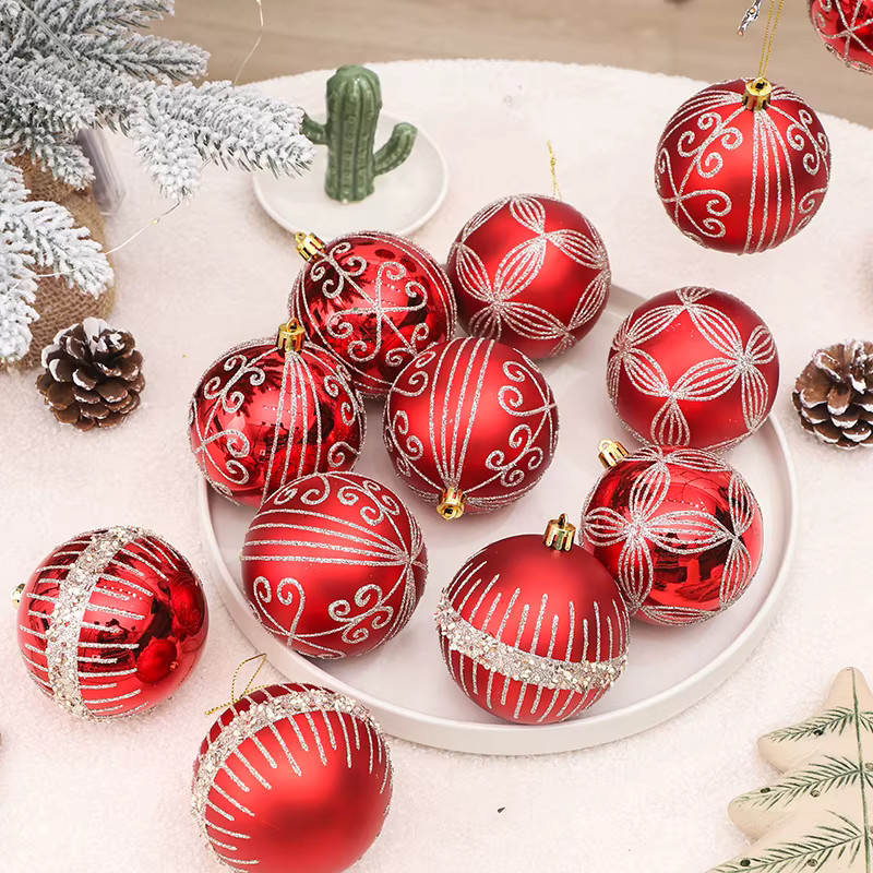 6 Stück Weihnachtskugel-Ornamente von XMASTree als hängende Dekoration für deinen Weihnachtsbaum - Bild 5