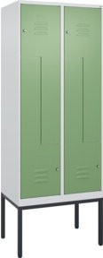 C+P Z-Spind Classic PLUS Spind mit 4 Fächern und Zylinderschloss, Gestell aus Stahl, B/T/H: 80 x 50 x 212 cm - Bild 1