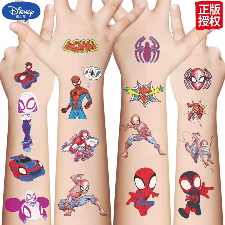 Marvel Spider-Man Temporäre Tattoo-Aufkleber, 10-teiliges Set - Bild 5