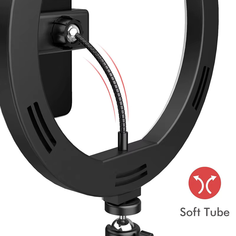 VORTNGLE LED Selfie-Ringlicht in Schwarz mit Fernbedienung und Dimmfunktion für Video-Livestreams und Fotografie - Bild 2