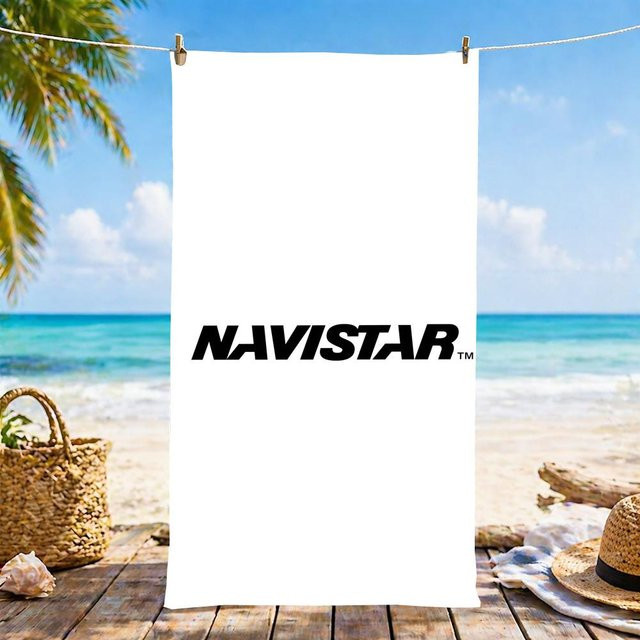 N-Navistar-S Mikrofaser Strandhandtuch von JMG Household Supplies, sandfrei und schnelltrocknend, weiß, B: 60 cm, H: 35 cm - Bild 1