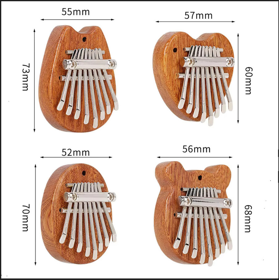 YOUYAN Mini Kalimba 8-Tasten Daumenklavier, 1 Stück - Bild 5