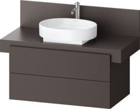 Duravit Waschtischunterschrank Balconn in Braun mit 2 Schranktüren, Wandmontage, B/T/H: 100 x 57 x 53,4 cm - Bild 1