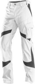 Kübler ActiviQ Damenhose 2550 weiß/anthrazit mit Reflexstreifen und Cordura Größe 52 - Bild 1