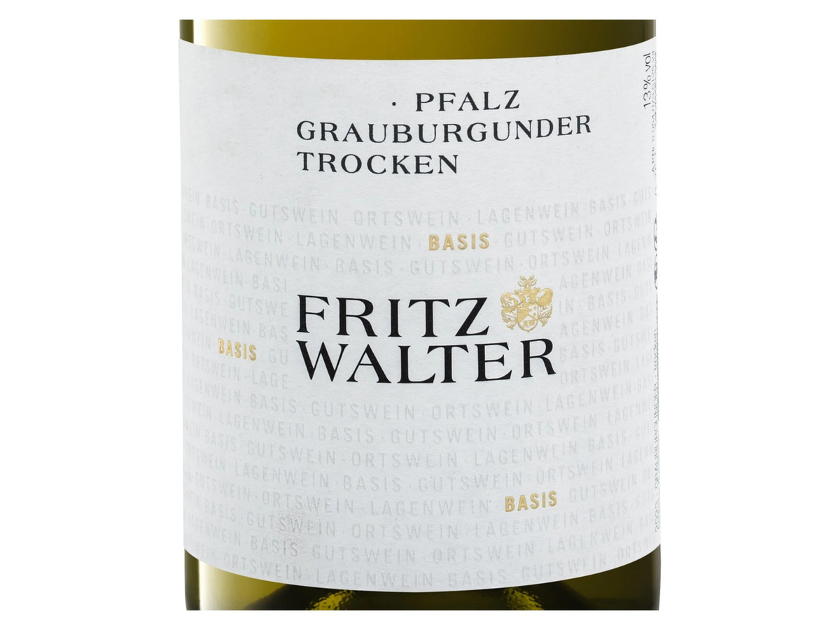 Fritz Walter Grauburgunder QbA trocken 2024 Weißwein 0,75 l - Bild 2