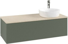 V&B Waschtischunterschrank Antao mit Frontstruktur und Beleuchtung, lackiert, B/T/H: 120 x 50 x 36 cm - Bild 1