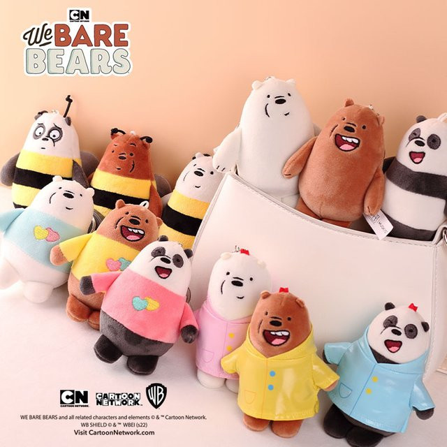 HUGKIS We Bare Bears Plush Keychain 12cm - Bild 1