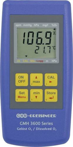 Greisinger GMH 3611-GL Sauerstoffmessgerät für Druck, O2-Konzentration und O2-Sättigung in Blau - Bild 1