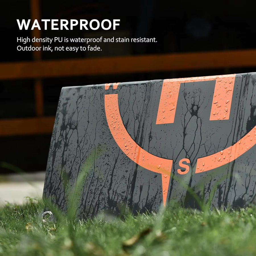 STARTRC Universelle Schnell faltbare Drohnen-Landeplattform für DJI Neo, Mini 4 Pro und FPV-Drohnen, Durchmesser: 55 cm, Schwarz-Orange - Bild 4