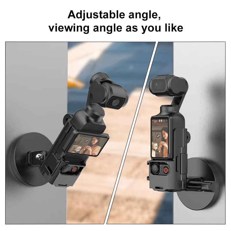PULUZ Magnetischer Schutzrahmen mit winkelverstellbarer Desktop-Halterung für DJI OSMO Pocket 4P, 4 und 3 in Schwarz - Bild 4