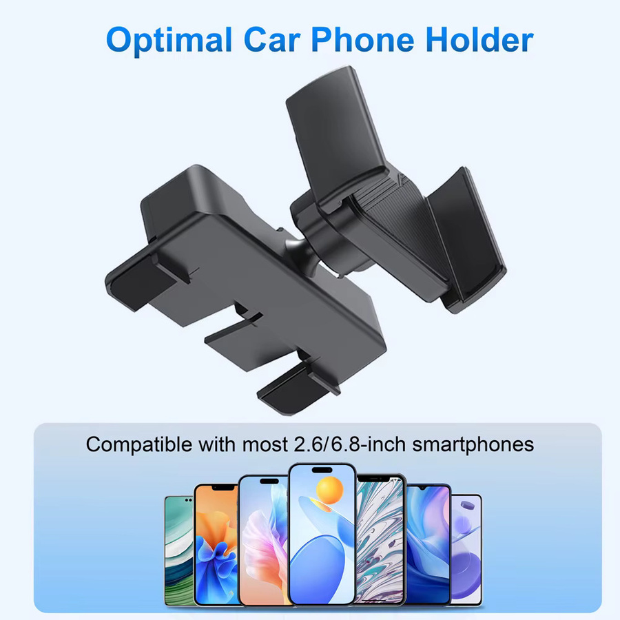 Homhu Universeller Auto-CD-Slot-Telefonhalter in Schwarz mit 360 Grad Drehung und automatischer Halterung für Smartphones von 4,7 bis 7 Zoll - Bild 3