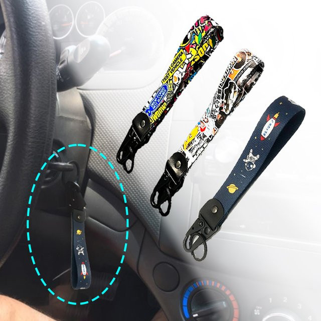 JDM RACING Schlüsselanhänger Nylon, Stahlfederclip - Bild 1
