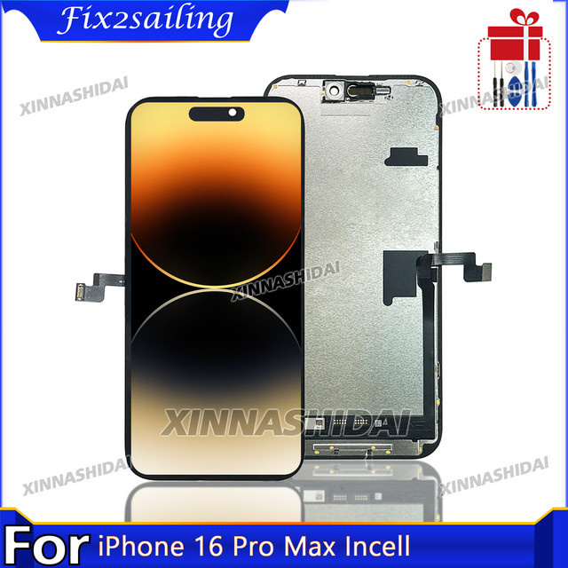 Incell-LCD-Display Ersatzteil für iPhone 16 Pro Max mit Digitizer-Baugruppe in Schwarz - Bild 1