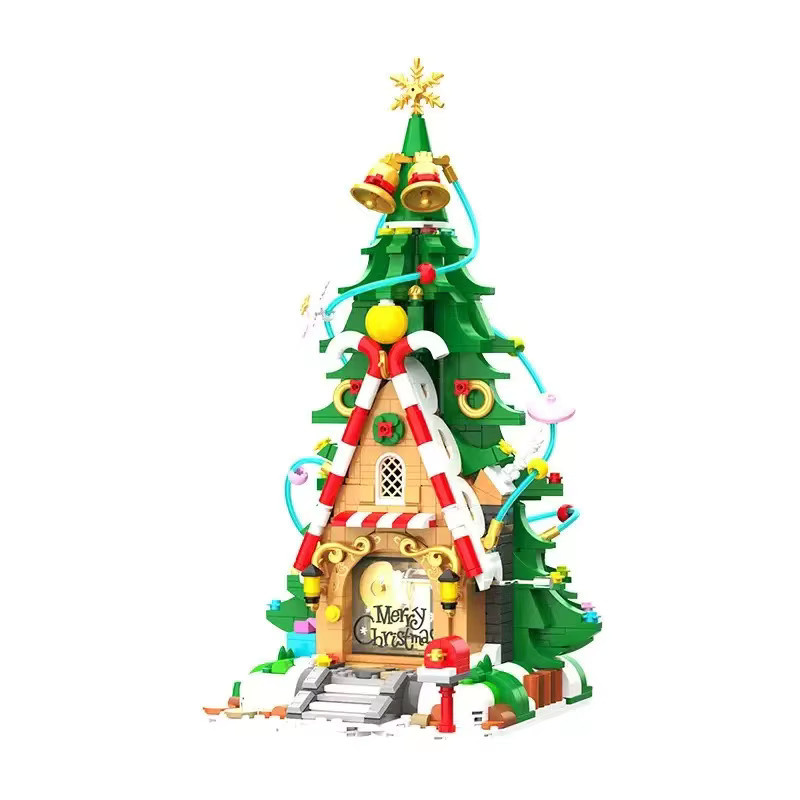 JAKI Weihnachtsbausteine Baummodell Montagespielzeug mit Spieluhr-Funktion in Mehrfarbig - Bild 4