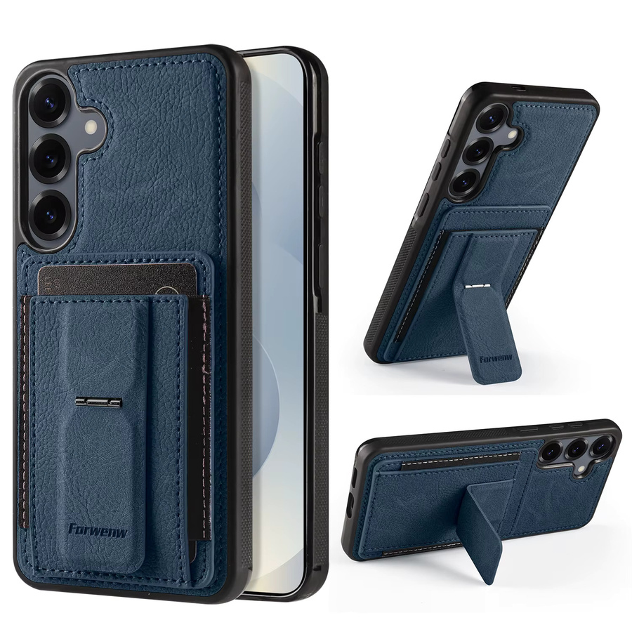 Handyhülle mit Kartenfächer und Kickstand für Samsung Galaxy A15 A35 A55 A16 A36 A56 A17 4G 5G in Purple - Bild 3