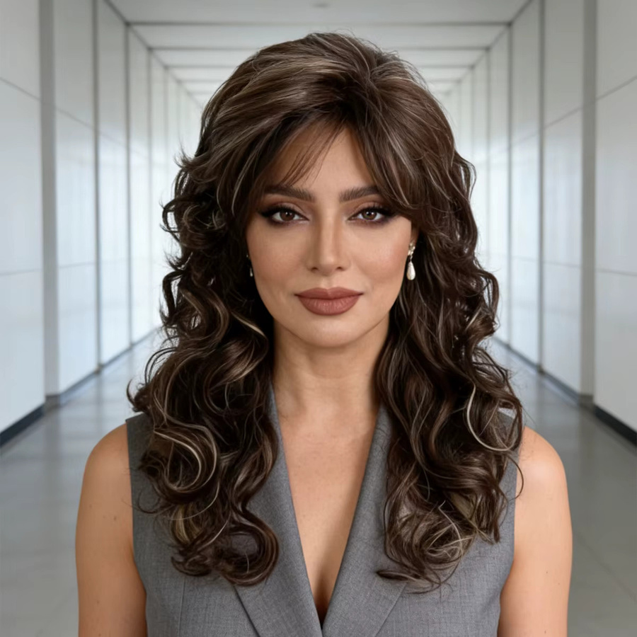 MAISI Synthetikperücke für Damen, Locken, 20 Zoll - Bild 3