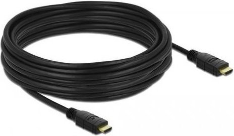 Delock HDMI Anschlusskabel Schwarz 10m mit 4K UHD Unterstützung und vergoldeten Steckkontakten - Bild 1