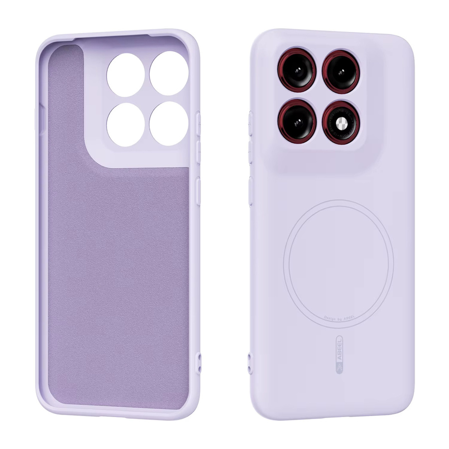 Magnetische Silikonhülle für Motorola Edge 70, X70Air, 70 Fusion und 70 Pro Air in Purple mit MagSafe Unterstützung und hautähnlicher Textur - Bild 1