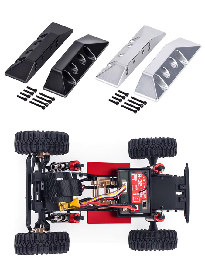 Redcat Aluminium-Seitenpedal Links Rechts, 1:32, Metall, Schwarz, Zubehör - Bild 5