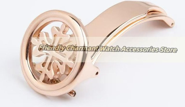 QuirkCart Uhrenarmband-Faltschließe, Edelstahl, Roségold, 18mm, Unisex - Bild 1