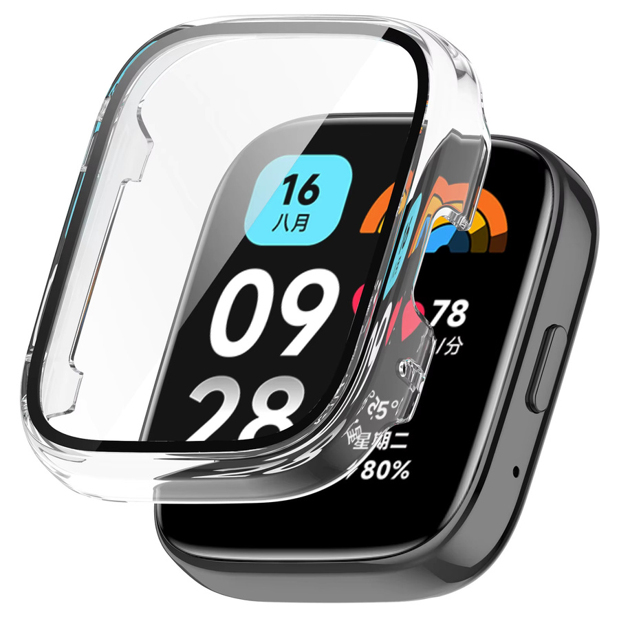 Xiaomi Hartschalen-Hülle für Redmi Watch 3 Active mit Displayschutzfolie in Transparent - Bild 4