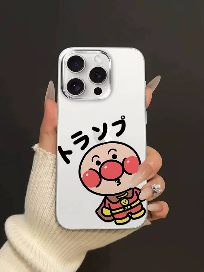 Niedliche Anpanman Handyhülle für iPhone 17 16 15 14 13 12 11 Pro Max Plus Transparent - Bild 4