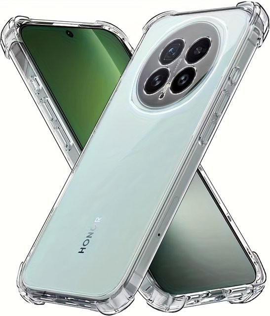 Stoßfeste transparente Silikon-Handyhülle für Honor Magic 8 Pro und Honor Magic 8 Lite X9D mit Airbag-Schutz - Bild 1
