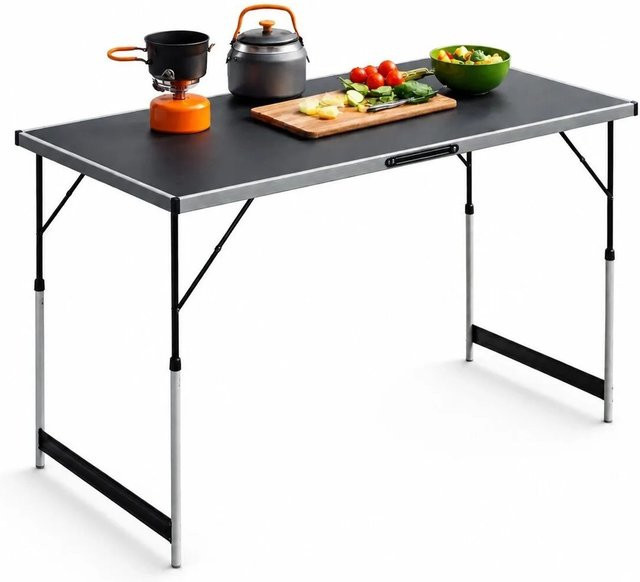 BigDean Multifunktionstisch höhenverstellbar und klappbar, Mehrfarbig, B: 100 cm, T: 60 cm, H: 73 cm - Bild 1