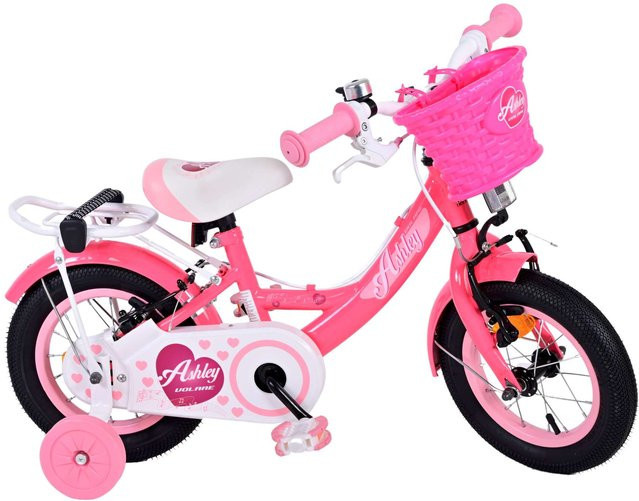 TPFSports Ashley Kinderfahrrad, Mädchen, 12 Zoll, Rosa/Rot, 2 Handbremsen - Bild 1