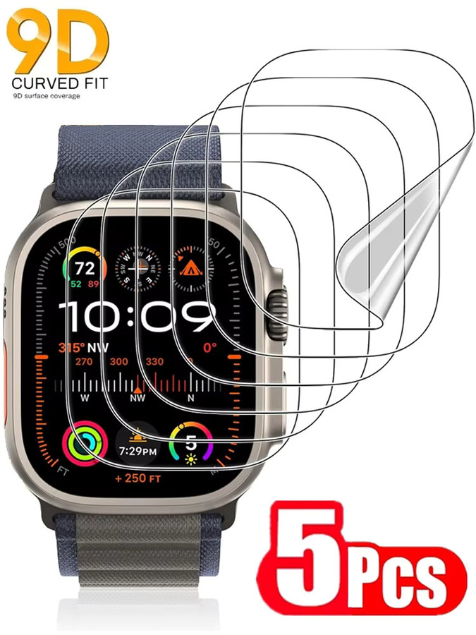 HUBANDE Hydrogelfolie für Apple Watch, Displayschutzfolie, transparent, Unisex - Bild 7