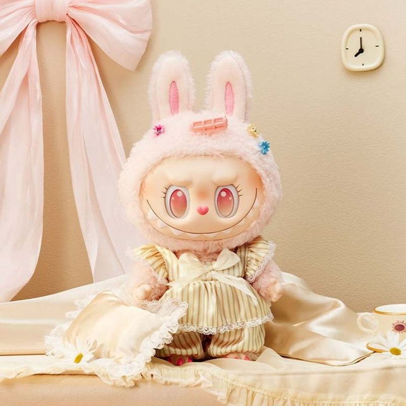 POP MART Wake Up Mokoko Serie Niedliche Anime-Figur als Spielzeugpuppe in Rosa, Höhe: 33 cm - Bild 1