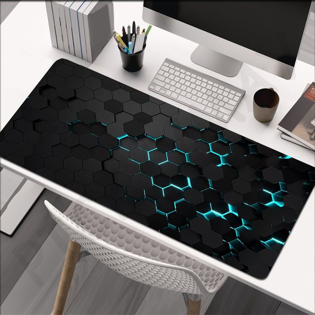 Pickyymay Gaming-Mauspad mit geometrischem Design, B/T: 90 x 40 cm - Bild 1