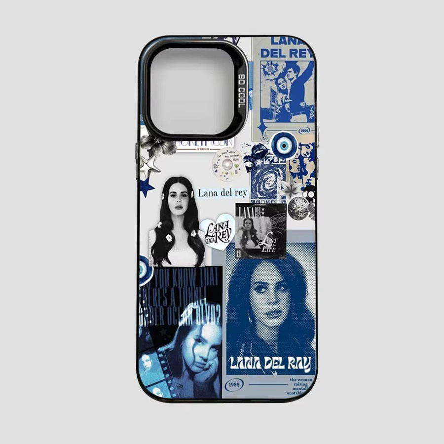 Potdemiel Handyhülle Lana Del Rey Design für iPhone 17 16 15 14 13 12 11 Pro Max Plus in Multicolor, matte Schutzhülle - Bild 3