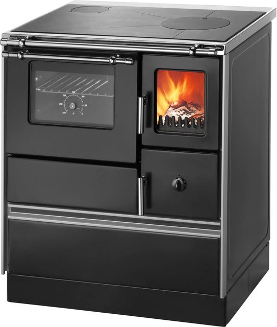 Westminster Küchenherd K76F-70 Schwarz mit Backfach links und 7,6 kW Heizleistung - Bild 1